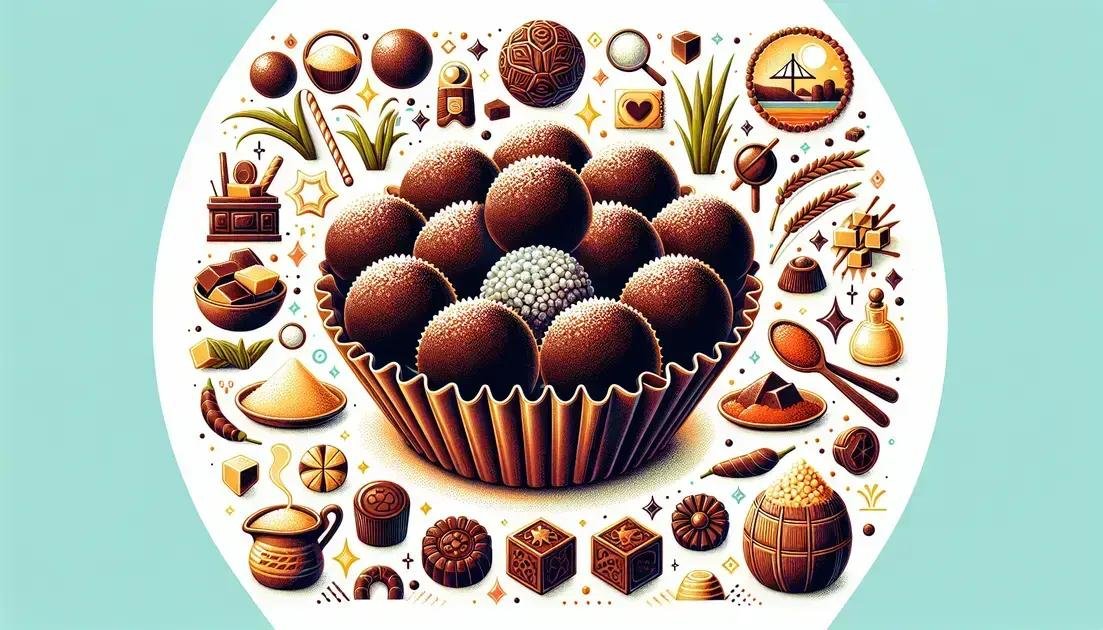 Brigadeiro de rapadura e flor de sal: Doçura nordestina elevada