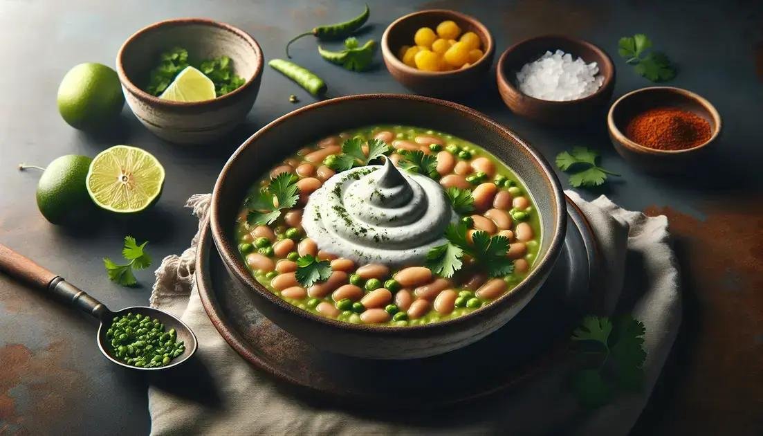 Caldinho de feijão com espuma de coentro: Um clássico reinventado