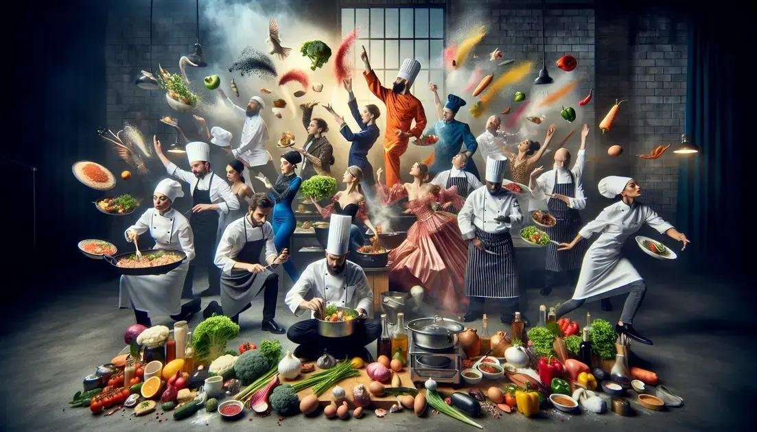 Comida como arte performática: Quando o fogão vira palco