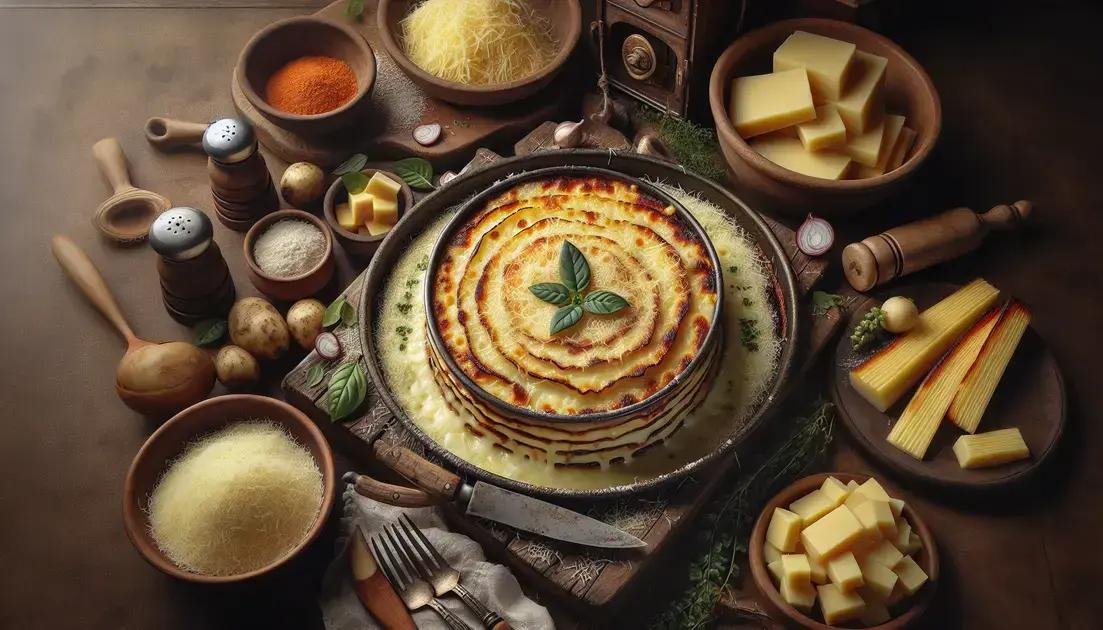 Lasanha de macaxeira com coalho: Releitura nordestina no forno